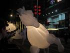 Inflatable horse costume as part of the parade