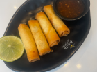 Canary Wharf spring rolls.