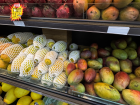 The fruit aisle in a local grocery show