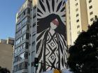 A mural in my neighborhood by Brazilian indigenous artist Daiara Tukano. She is from the Yepá Mahsã (Tukano) Nation.
