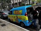 Besides the paint job, although this is a regular van, they had a serious set up for making churros