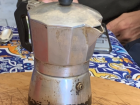 A moka pot, a classic way to make coffee in Italy!