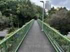 Pedestrian overhead bridges are very common on busy roads 