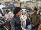 Even at the flea market, I reminded my friend to say bonjour to the merchant. He ended up giving her a discount on the jacket!