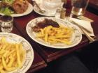 This was my main course of the day: steak frites, which is just steak, fries and mayo ketchup. It is a very popular dish here in Paris and is surprisingly inexpensive!