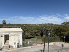 The view of the oasis in the middle of town from an outlook. Look at all those trees!