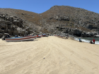 This beach in Pescadero is where the local fishermen do their work (when they're not on the water)