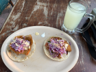 Great fish tacos from the restaurant Santo Chilote
