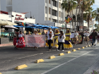 Parade in La Paz celebrating Indigenous and Afro-Mexican culture