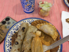 Delicious meal that was served at a Mother's Day event