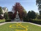 Mozart's garden statue