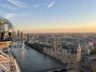 I finally got to go on the London Eye; it's a huge ferris wheel with the best views in the city