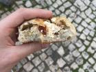 Pão com chouriço e queijo from a Lisbon bakery.