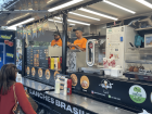 A Brazilian food truck offering midday meals and street-style snacks.