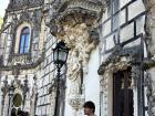 Closer view of the Palácio at Quinta da Regaleira. The details stand out more up close.