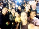 My friends and I at a cumbia concert!