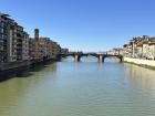 The Arno River, which runs through Florence. 