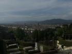 A view of the Florence Duomo (church) from another church, San Miniato, that overlooks the city. 