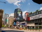 Gangnam neighborhood in Seoul, South Korea. This was a beautiful area with lots of modern buildings and a good shopping area
