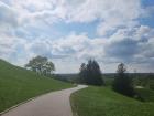 Walking down a trail in the Park