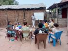A group of Peace Corps Volunteers learning Wolof 