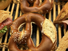 Pretzel made in bakery at Alexanderplatz U-Bahn station