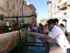 On of the public fountains in Geneva
