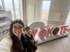 Me and my friend Lucy at the JR Yokote station!