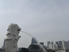 The Merlion (part lion, part fish) is an iconic symbol of Singapore