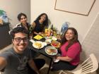 Eating dinner at my Arab friend's house
