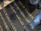 David Garrick was the first actor buried in Westminster Abbey