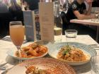 Fancy Italian pasta with friends