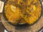 Meat paella I had in Granada, Spain