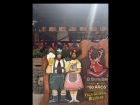 This is my friend Sara and I at Oktoberfest in Córdoba