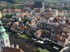 View of city from Český Krumlov castle