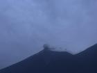 Este es el volcán después de la gran erupción; hubo muchas erupciones más pequeñas después