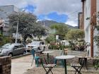 View of the Andes mountains from my favorite café