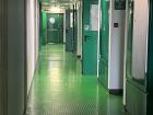 The green rubber flooring in this lab hallway was one of the differences I noticed compared with labs back home