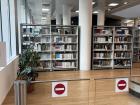 The university library’s book stacks are filled with resources for studying and research