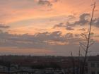 A beautiful sunrise over the city marked the start of a bright, sunny day!