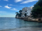 The beautiful Mediterranean sea off the coast of Mallorca