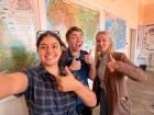 Me, my friend, and her host teacher. It is fun to visit everyone around the country