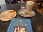 Reading about Norse mythology while eating delicious cake