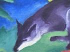 A painting from the Franz Marc exhibition at the K20 in Düsseldorf
