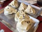 Manti, an Armenian dumpling with soup inside