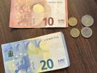Euro dollars and coins