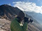 Photographing at 14,750 feet
