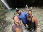 My host brother, his friend and I in Los Cacaos doing a waterfall hike