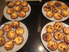 The freshly baked custard tarts made by my classmates and me