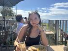 The Black Dingo Cafe with my friend, Julia